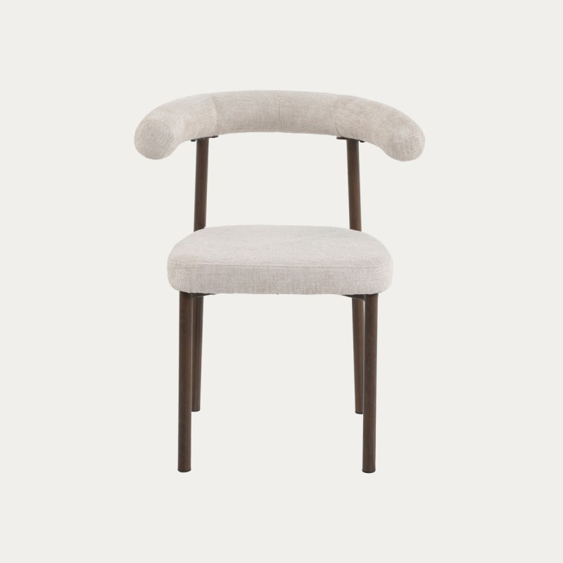 Καρέκλα NOVARO μπεζ 53.5x61x75.5 cm