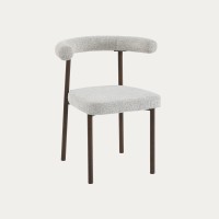 Καρέκλα NOVARO μπεζ-καφέ 53.5x61x75.5 cm