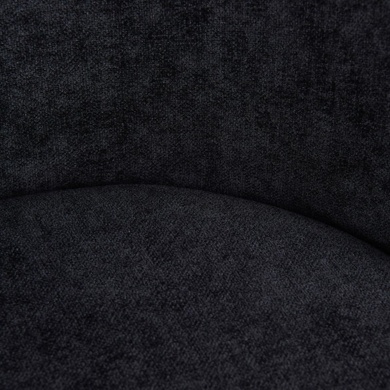 Καρέκλα VELARIO μαύρη 59.5x60.5x79 cm