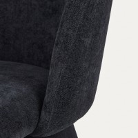 Καρέκλα VELARIO μαύρη 59.5x60.5x79 cm