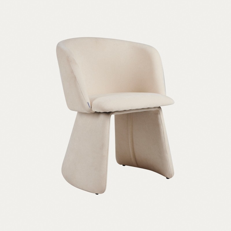 Καρέκλα VELARIO ανοιχτό μπεζ 59.5x60.5x79 cm