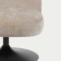 Πολυθρόνα LIGNERO περιστρεφόμενη μπεζ 61x75.5x84 cm