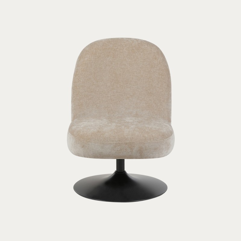 Πολυθρόνα LIGNERO περιστρεφόμενη μπεζ 61x75.5x84 cm