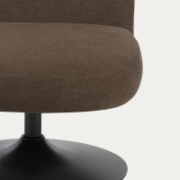 Πολυθρόνα LIGNERO περιστρεφόμενη καφέ 61x75.5x84 cm
