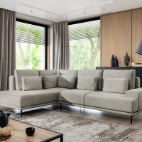 Γωνιακός Καναπές-Κρεβάτι Corner  Nicole L 277x200x93cm
