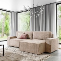 Γωνιακός Καναπές-Κρεβάτι Flabio Mini 283x90x144cm