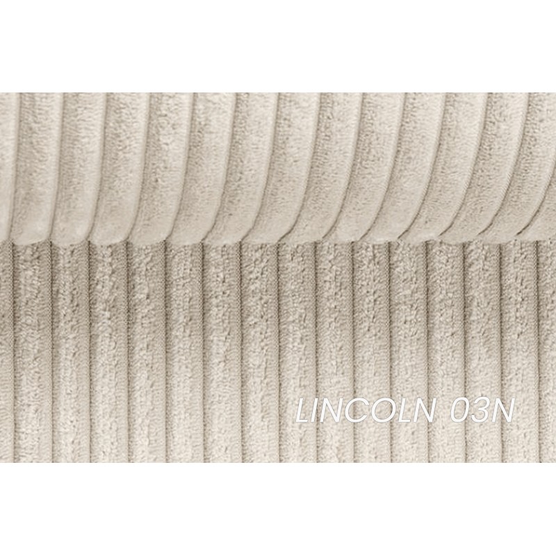 Γωνιακός Καναπές κρεβάτι Flabio Mini σε μπέζ κοτλέ 283x144x77cm