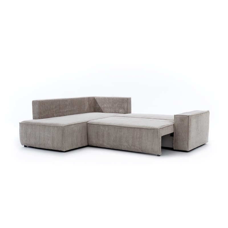 Γωνιακός Καναπές-Κρεβάτι Flabio L 254x203x90cm