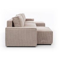 Πολυμορφικός Καναπές-Κρεβάτι Flabio U II / Lincoln 03 386x144x90cm
