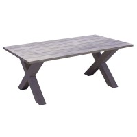 ALLEY Τραπέζι Dining Κήπου-Βεράντας ALU Grey 220x94x72cm