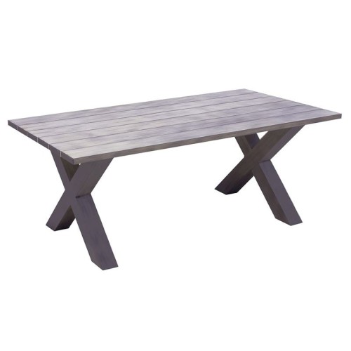 ALLEY Τραπέζι Dining Κήπου-Βεράντας ALU Grey 220x94x72cm