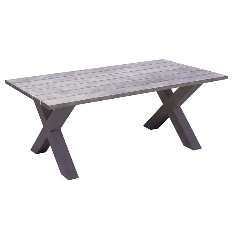 ALLEY Τραπέζι Dining Κήπου-Βεράντας ALU Grey 220x94x72cm