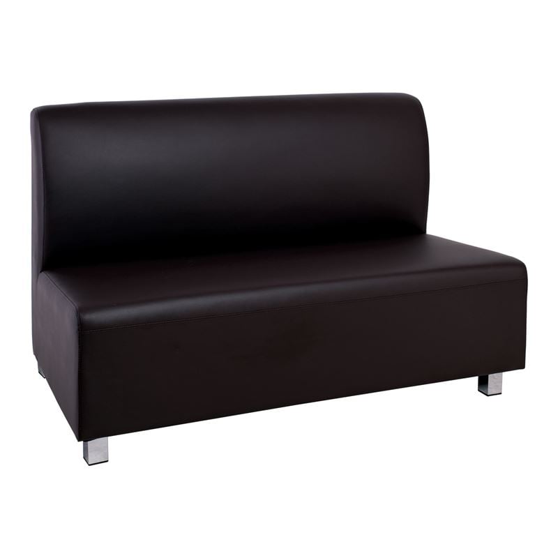 BANDY 2Θέσιος Καναπές Pu Καφέ 130x71x88cm