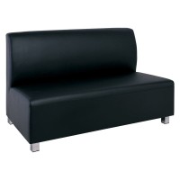 BANDY 2Θέσιος Καναπές Pu Μαύρο 130x71x88cm