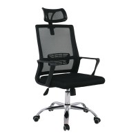 BF2030 Πολυθρόνα Γραφείου Διευθυντή Mesh Μαύρο 58x67x110/118cm