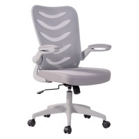BF2945 Πολυθρόνα Γραφείου Γκρι Βάση - Mesh - Ύφασμα Γκρι 61x61x97/107cm