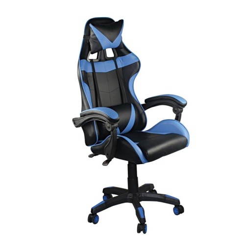 BF7850 Gaming Πολυθρόνα Γραφείου Διευθυντή Pu Μαύρο - Μπλε 63x70x117/127cm