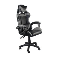 BF7850 Gaming Πολυθρόνα Γραφείου Διευθυντή Pu Μαύρο - Γκρι 63x70x117/127cm