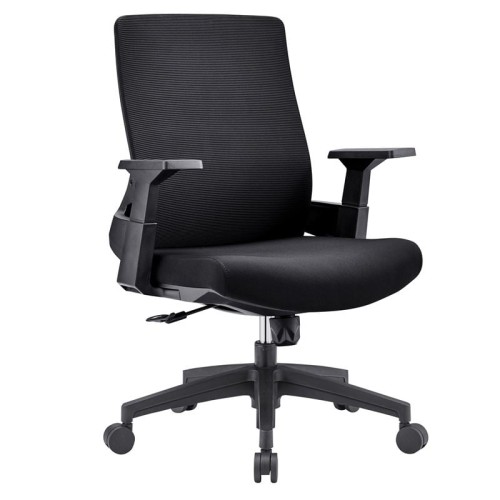 BF8950 Πολυθρόνα Γραφείου Mesh Μαύρο, Ύφασμα Μαύρο 64x64x98/110cm