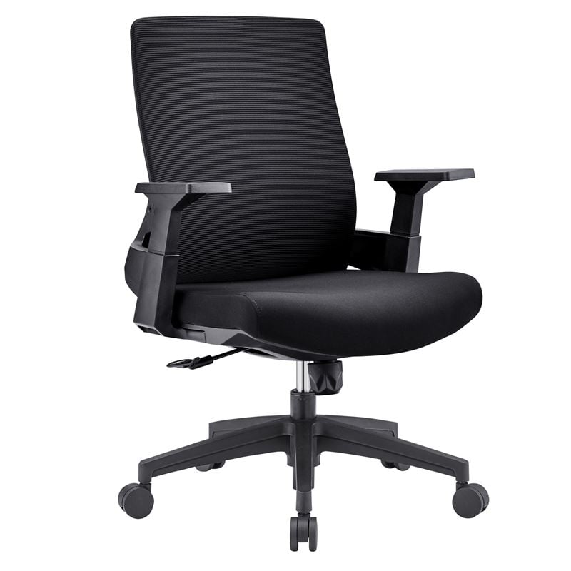 BF8950 Πολυθρόνα Γραφείου Mesh Μαύρο, Ύφασμα Μαύρο 64x64x98/110cm