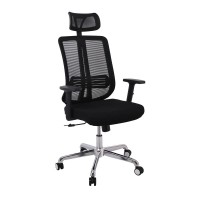 BF9500 Πολυθρόνα Γραφείου Διευθυντή Mesh Μαύρο, Μπράτσα up-down 68x72x115/123cm