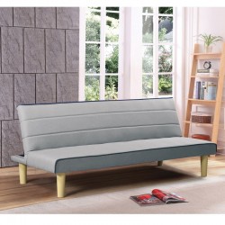 BIZ Καναπές - Κρεβάτι Σαλονιού Καθιστικού - Ύφασμα Ανοιχτό Γκρι 167x75x70cm /Κρεβάτι 167x87x32