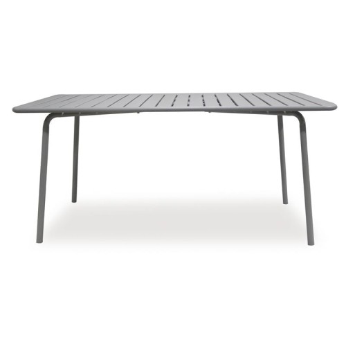 BRIO Slat Τραπέζι-Pro Κήπου - Βεράντας, Μέταλλο Βαφή Cool Grey 4C 160x90x73cm