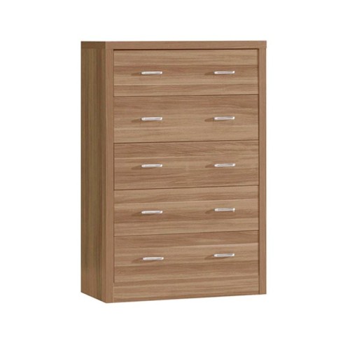 CALIBER Συρταριέρα με 5 Συρτάρια - Απόχρωση Sonoma Oak 80x39x120cm