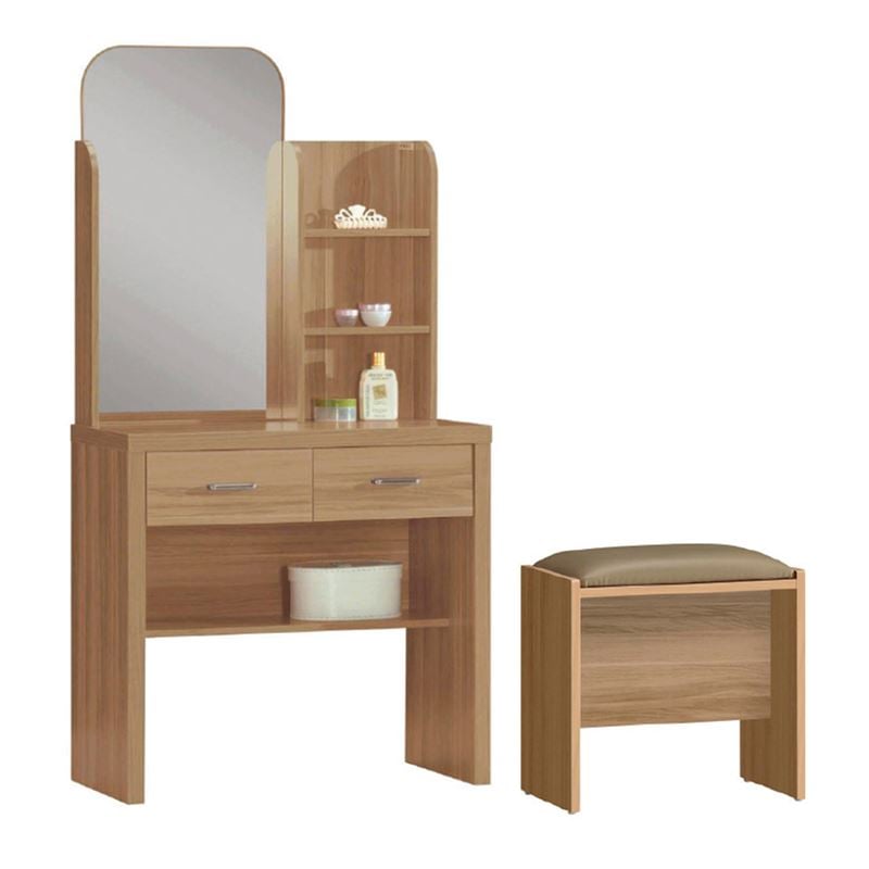 CALIBER Set Τουαλέτα + Σκαμπό Απόχρωση Sonoma Oak 80x39x155cm