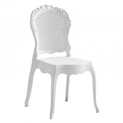 CODESS Καρέκλα Εστίασης - Catering Στοιβαζόμενη PP Άσπρο 47x52x88cm