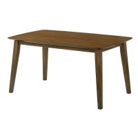 DOM Τραπέζι Τραπεζαρίας, Mdf Απόχρωση Καρυδί 150x90x75cm