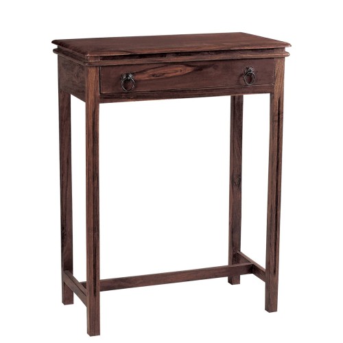 CONSOLE Κονσόλα 1 Συρτάρι Ξύλο Sheesham Καρυδί 60x34x80cm