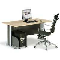 BASIC Γραφείο Απόχρωση Dark Grey - Beech 180x80x75cm