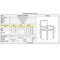 Σετ2ΤεμSPOT Πολυθρόνα Πτυσσόμενη Ξύλο Acacia 55x54x90cm