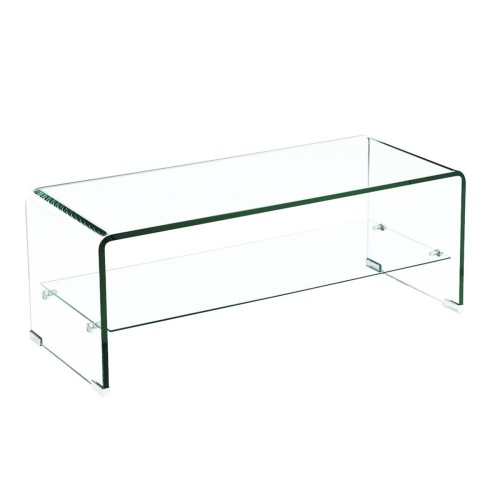 GLASSER Τραπεζάκι Σαλονιού Καθιστικού  Ράφι 12/8mm 100x50x43cm
