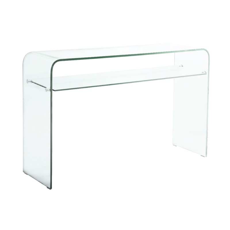 GLASSER Κονσόλα - Ράφι Διάφανο Γυαλί 12/8mm 110x35x75cm