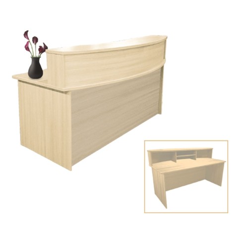 Reception 180 Απόχρωση Beech 180x90x105cm