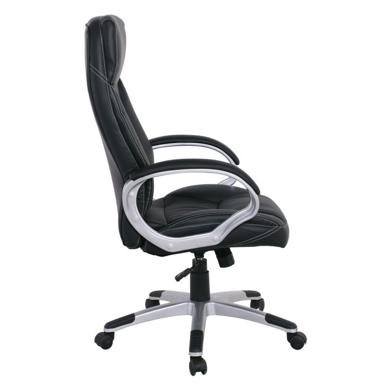 BF5700 Πολυθρόνα Διευθυντή Pu Μαύρο 64x72x112/121cm
