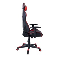 BF8050 Gaming Πολυθρόνα Γραφείου, Ανάκλιση Πλάτης έως 90°, Pu Μαύρο - Κόκκινο 70x67/134x125/135cm