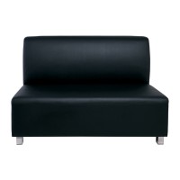 BANDY 2Θέσιος Καναπές Pu Μαύρο 130x71x88cm