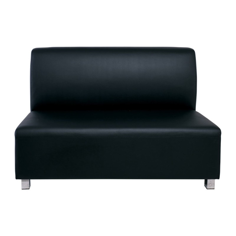 BANDY 2Θέσιος Καναπές Pu Μαύρο 130x71x88cm