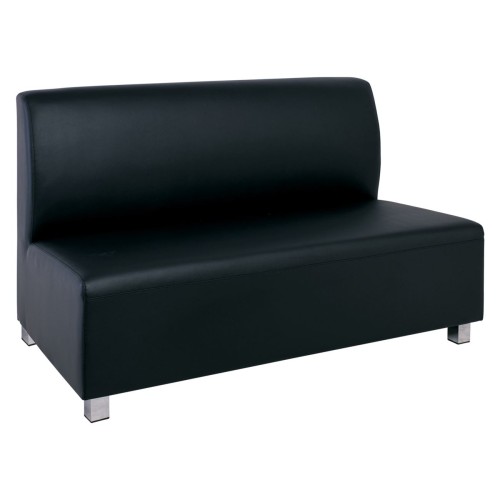 BANDY 2Θέσιος Καναπές Pu Μαύρο 130x71x88cm