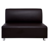 BANDY 2Θέσιος Καναπές Pu Καφέ 130x71x88cm