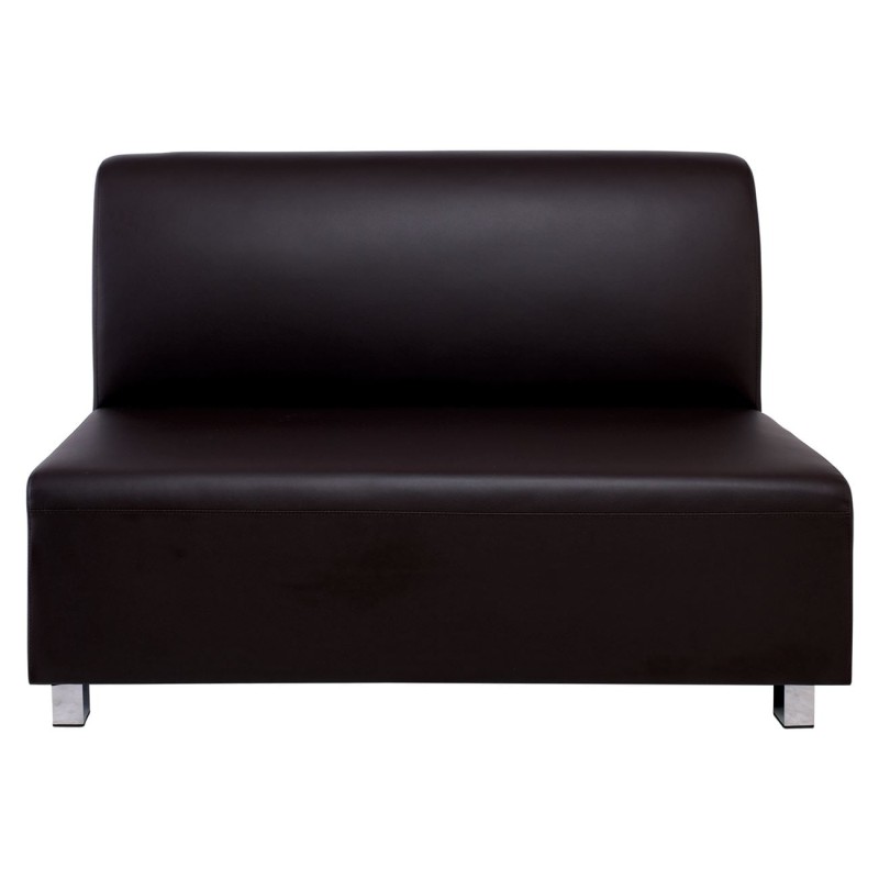 BANDY 2Θέσιος Καναπές Pu Καφέ 130x71x88cm