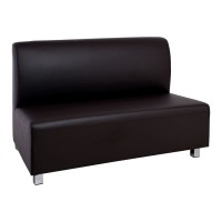 BANDY 2Θέσιος Καναπές Pu Καφέ 130x71x88cm