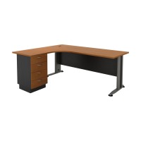 SUPERIOR COMPACT Αριστερή Γωνία - Απόχρωση Dark Grey - Cherry 180x70x75 / 150x60x75cm
