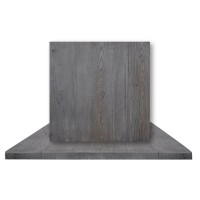 Σετ2ΤεμRESIN Επιφάνεια Τραπεζιού, Απόχρωση Cement, Εσωτερικού Χώρου 70x70cm/30mm