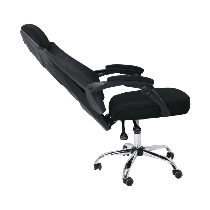 BF9450 Πολυθρόνα Relax Γραφείου Διευθυντή, Βάση Χρώμιο, PP Μαύρο, Mesh Μαύρο 65x64x118/126cm