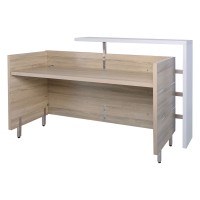 Reception PROJECT Απόχρωση Sonoma - Άσπρο 180x75x110cm