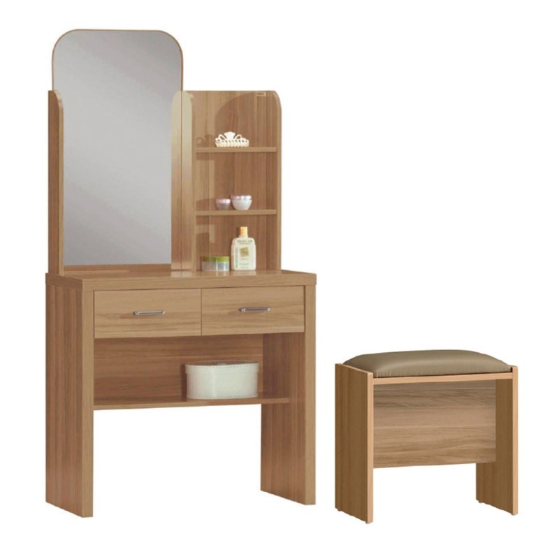 CALIBER Set Τουαλέτα + Σκαμπό Απόχρωση Sonoma Oak 80x39x155cm